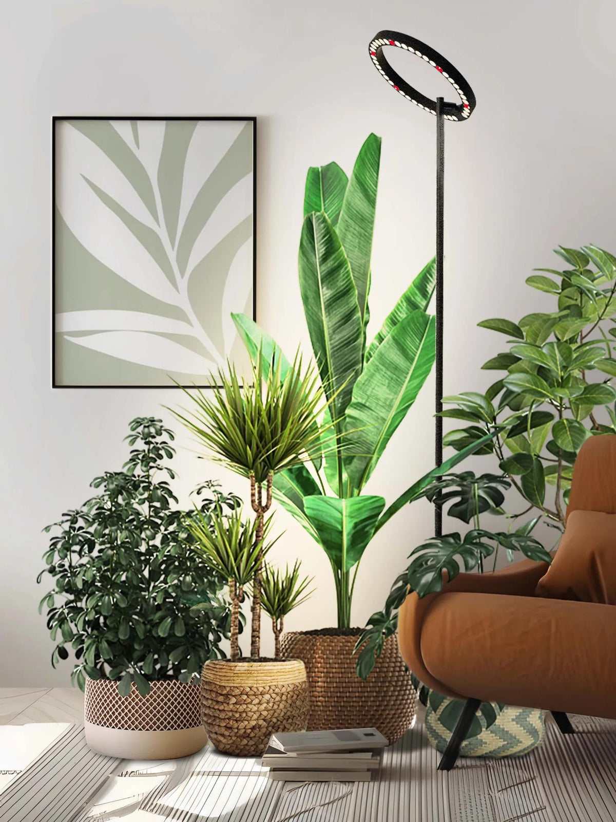 Adjustable Floor Plant Lamp