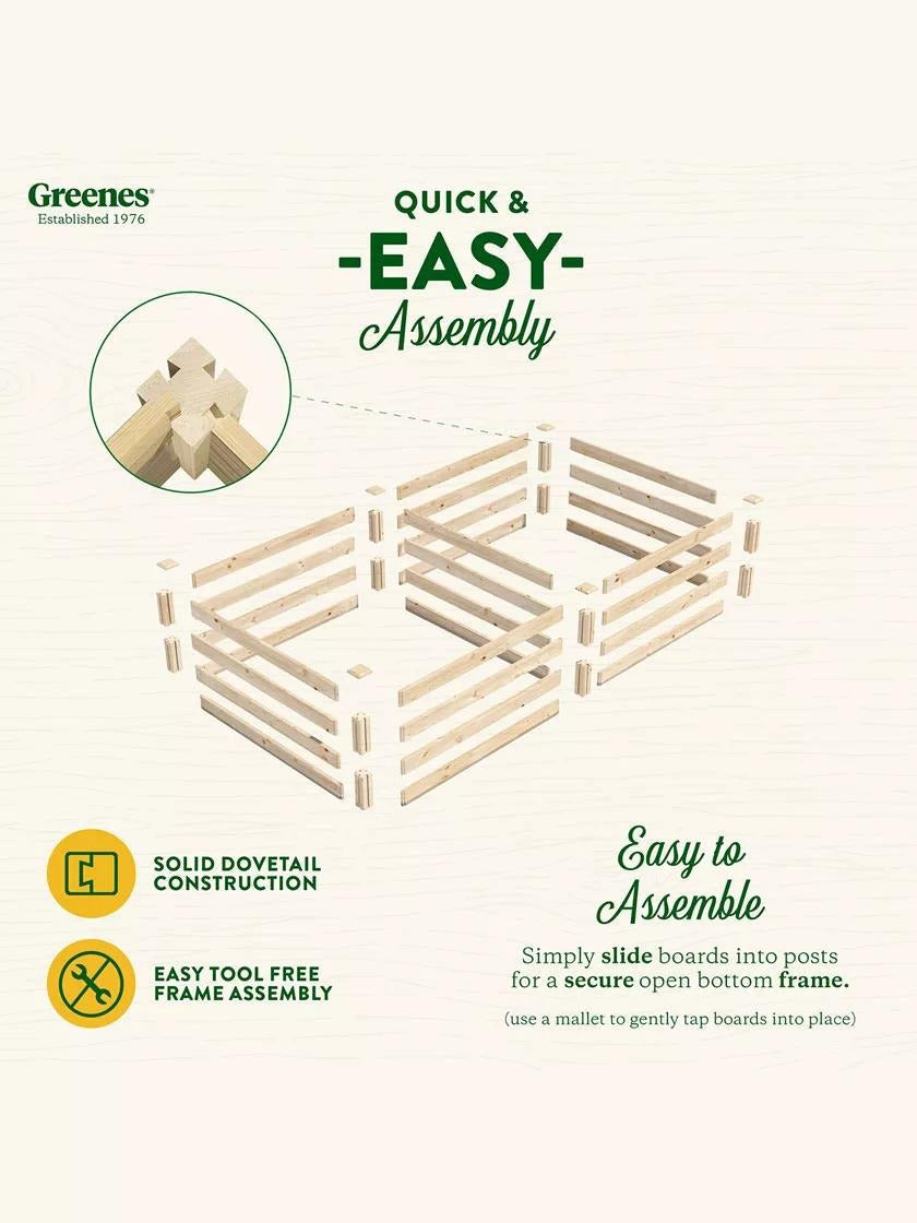 Pine Raised Garden Beds, 4'x8'