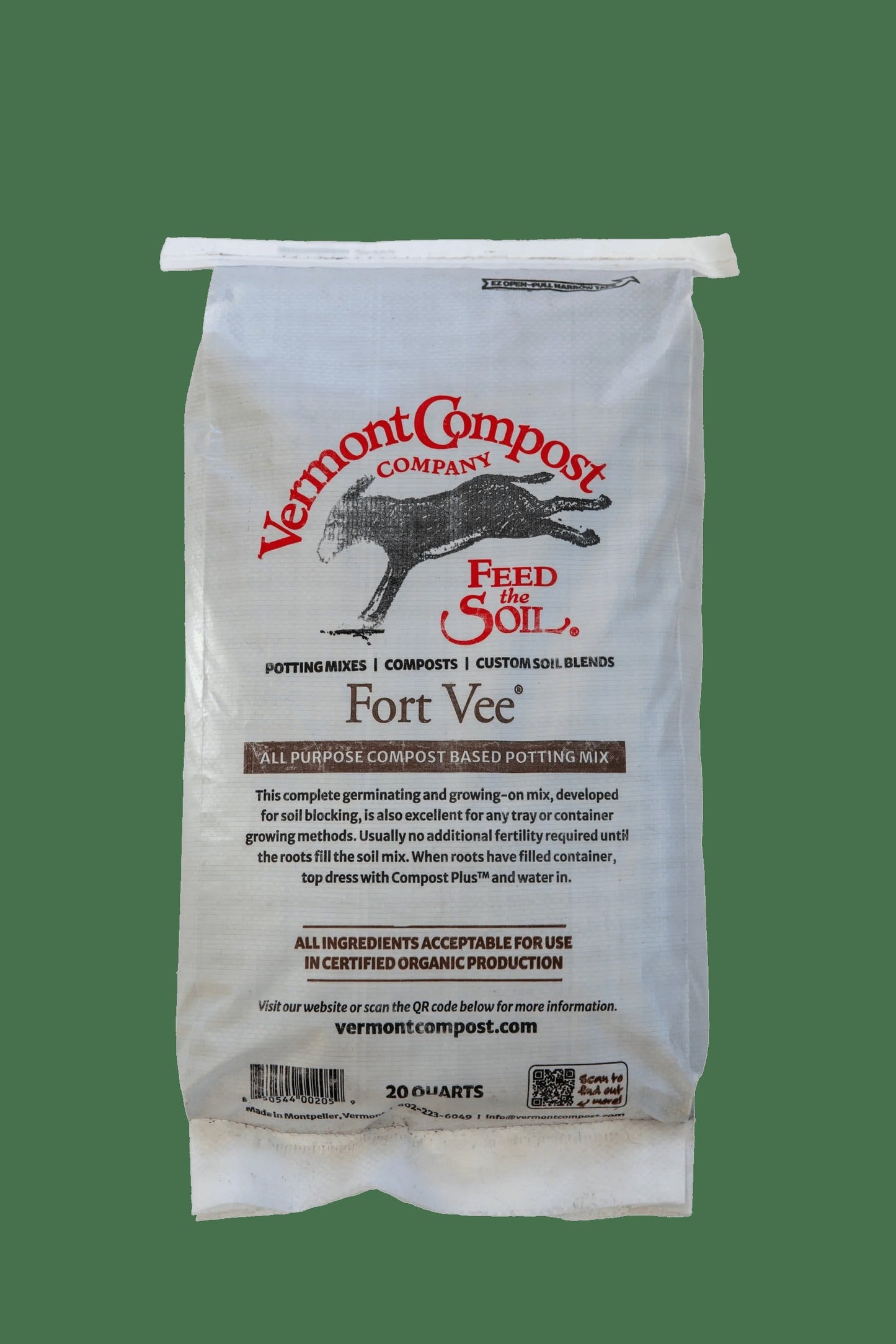 Fort Vee Compost-Based Organic Potting Soil Mix
