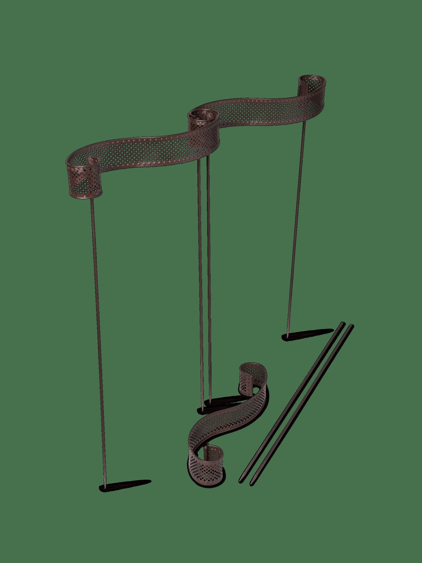 Scroll Linking Stakes, Set of 3