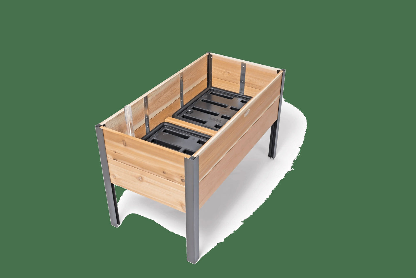 Self-Watering Elevated Cedar Planter Box, 2' x 4'