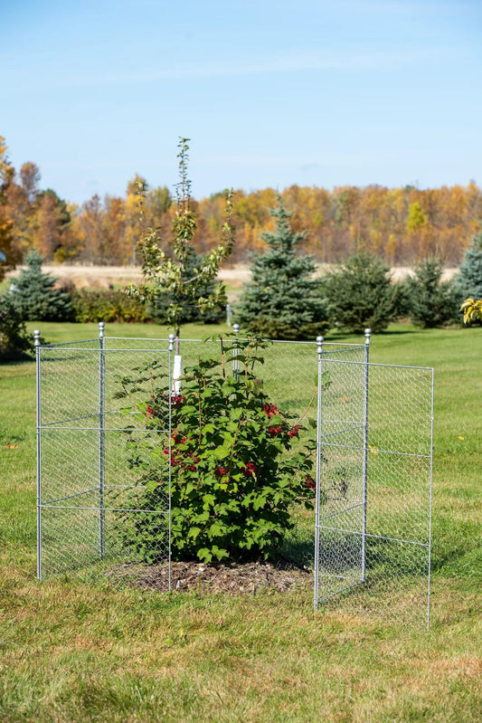 Tall Chicken Wire Critter Fence Extension Panel, Set of 2