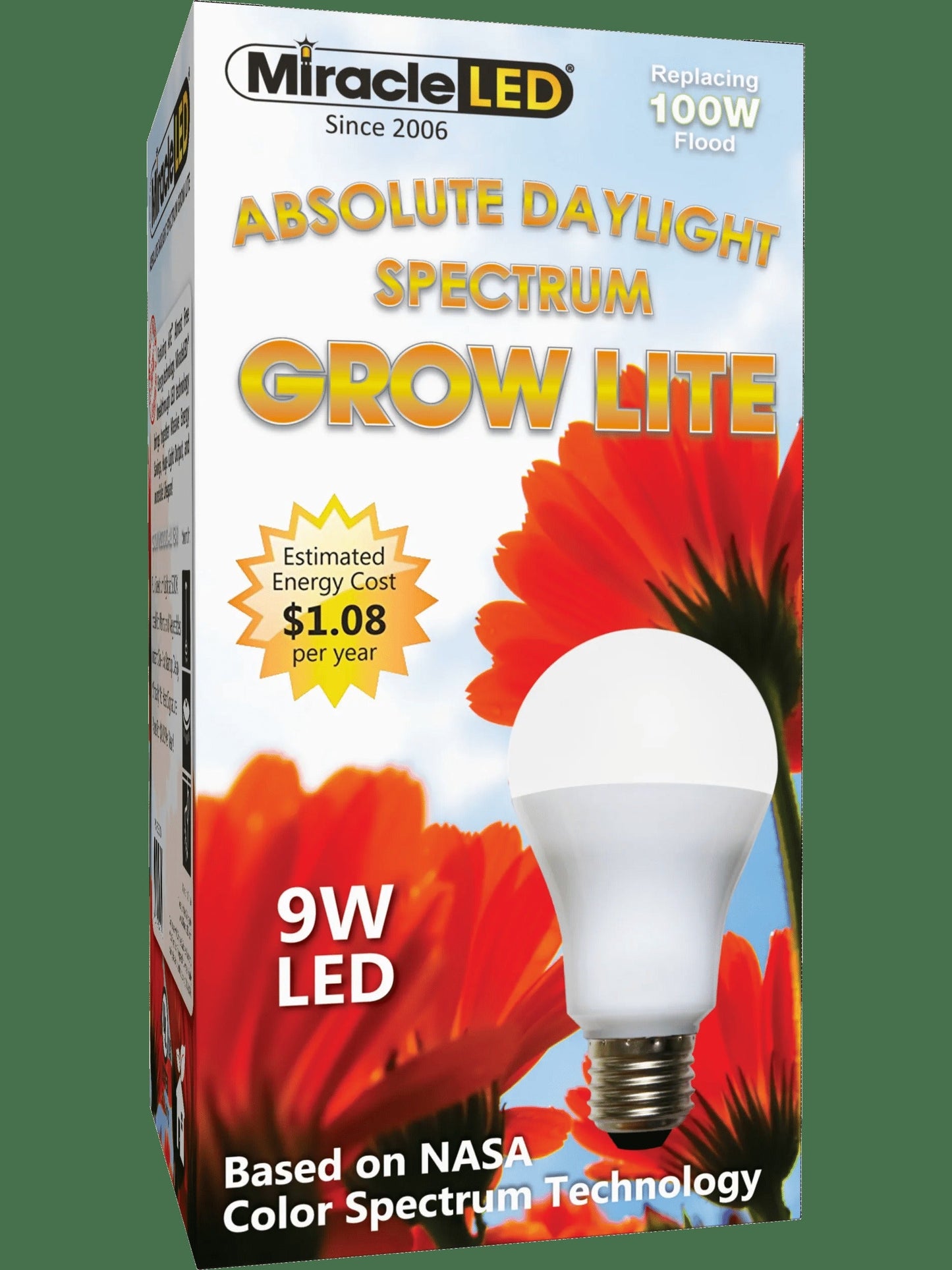 Miracle LED Daylight Full Spectrum LED Grow Light Bulb