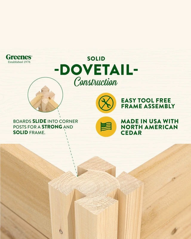 2' Cedar Raised Bed Garden Beds