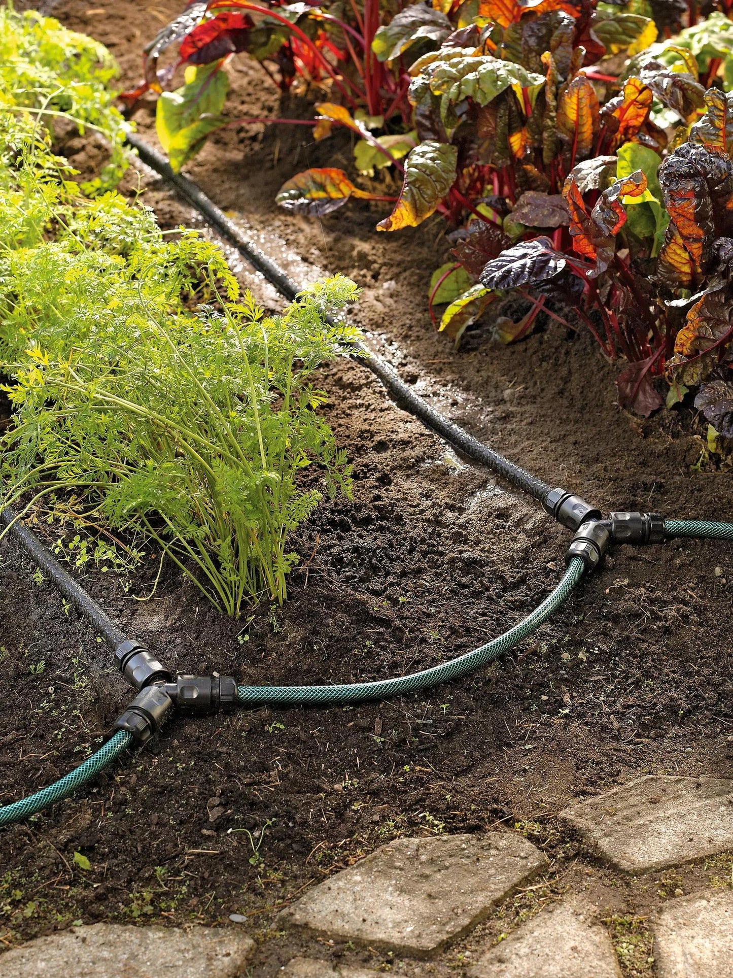 Snip-n-DripTM Garden Row Soaker System