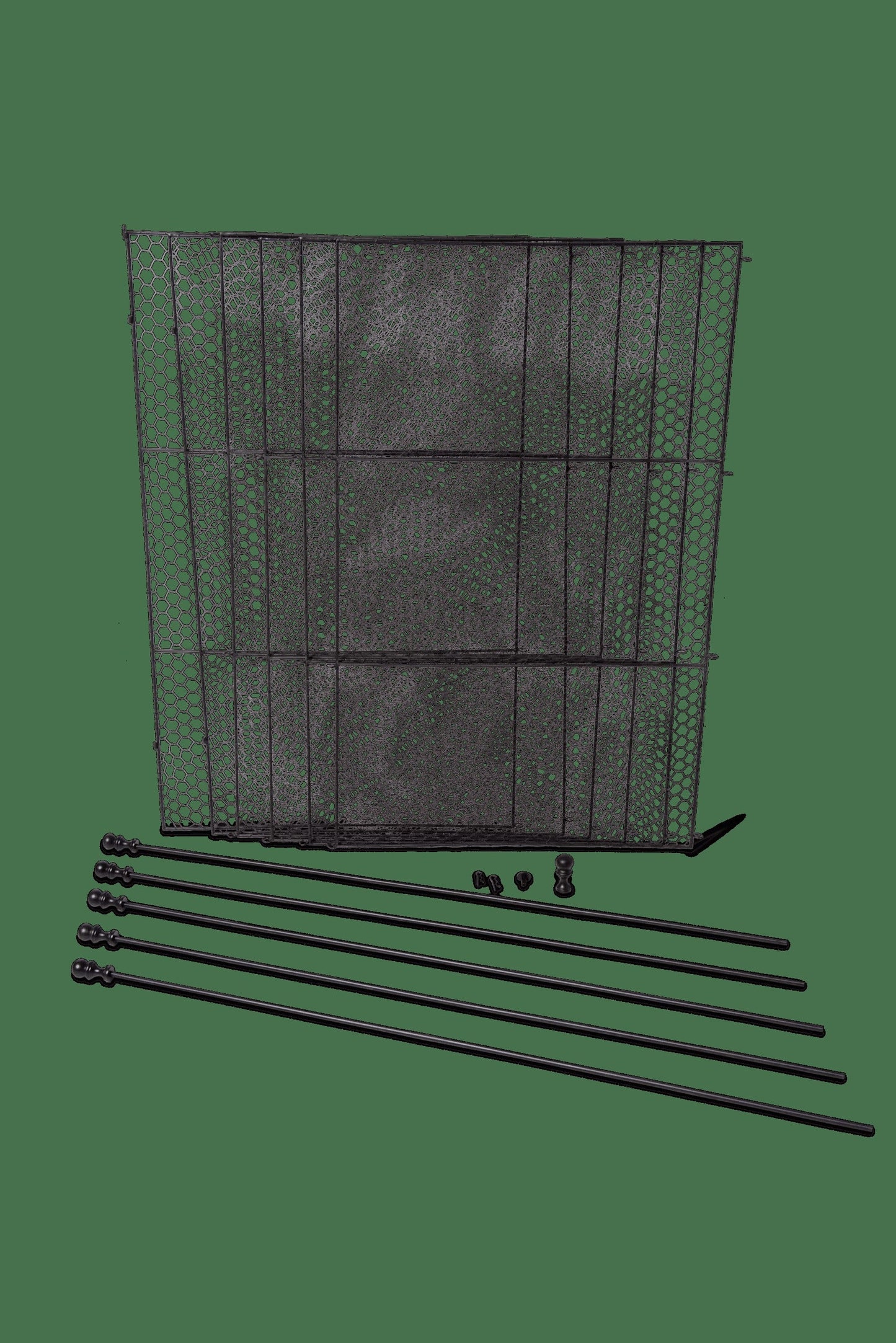 Tall Chicken Wire Critter Fence with Gate
