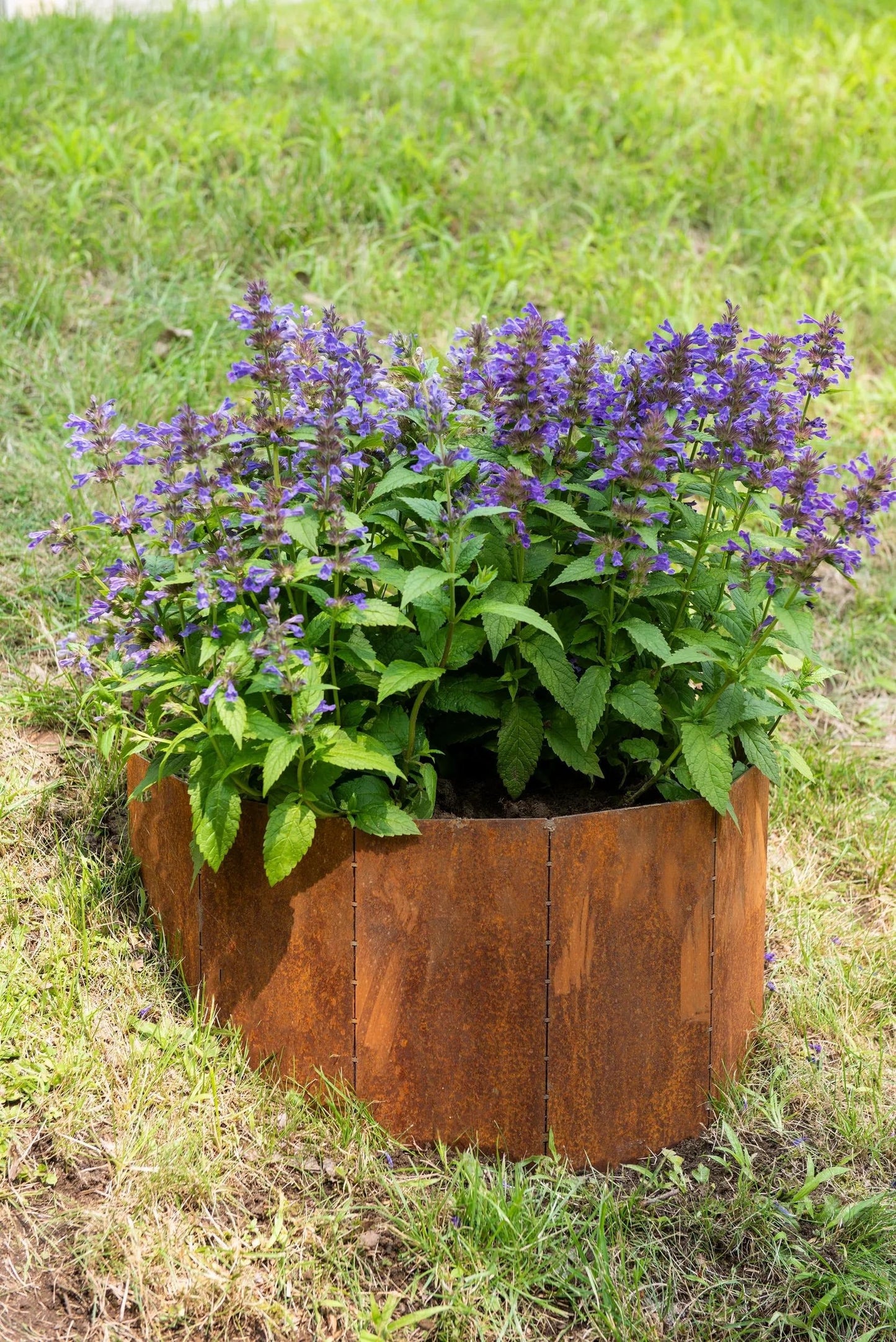 Corten Steel Hillside Planter, Set of 2