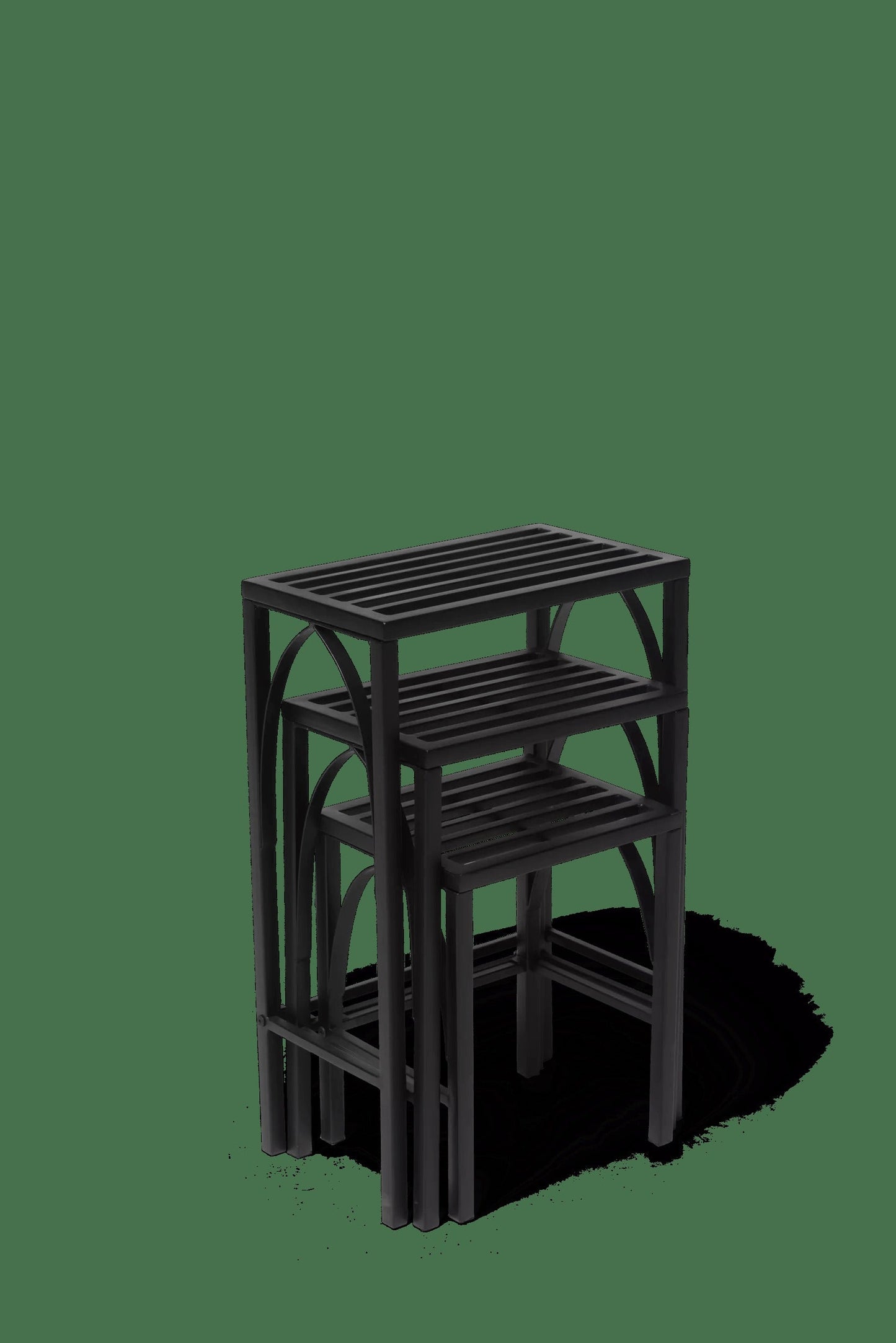 Gothic Arch Nesting Plant Stands, Set of 3