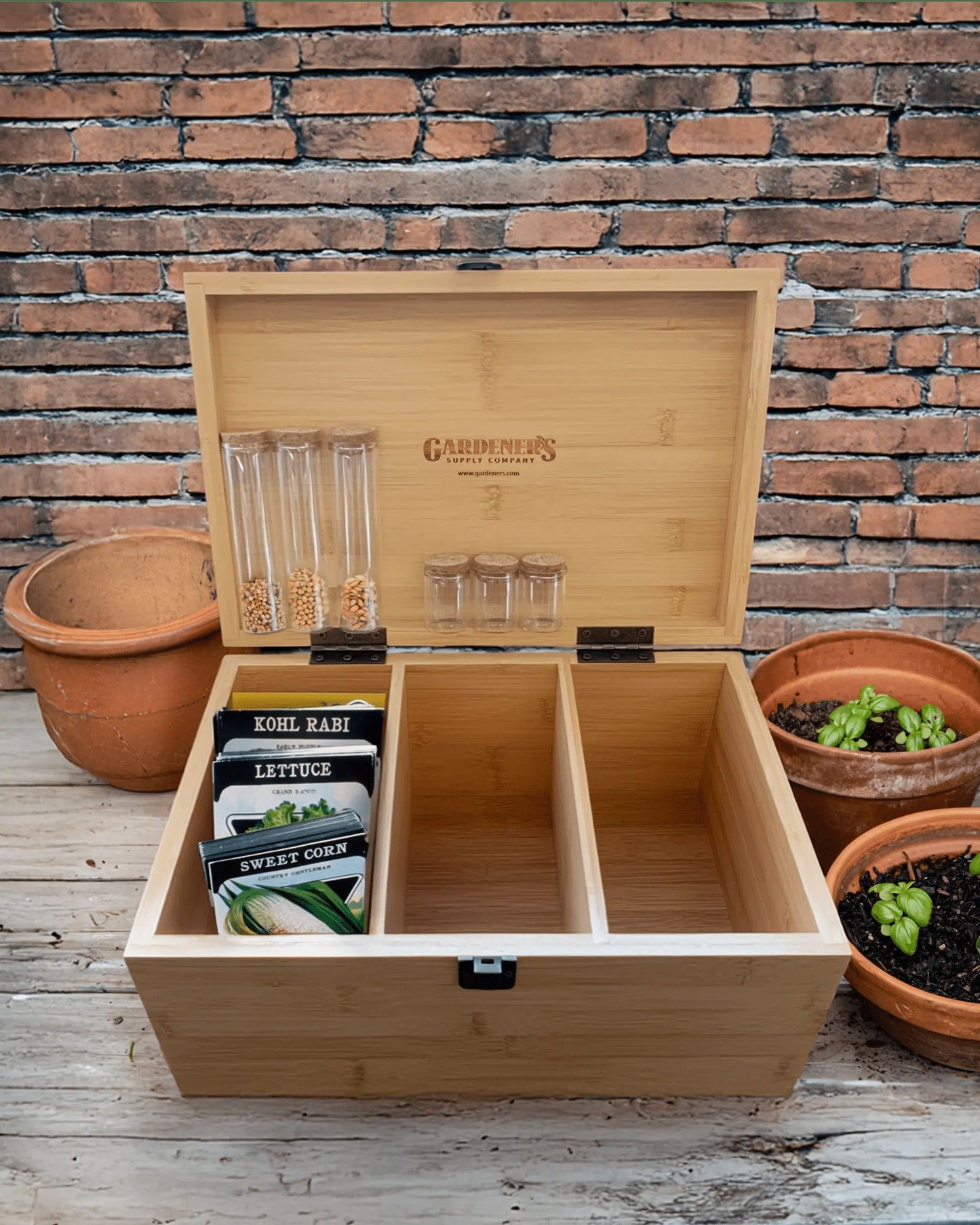 Bamboo Seed Saver Kit, 3 Compartments