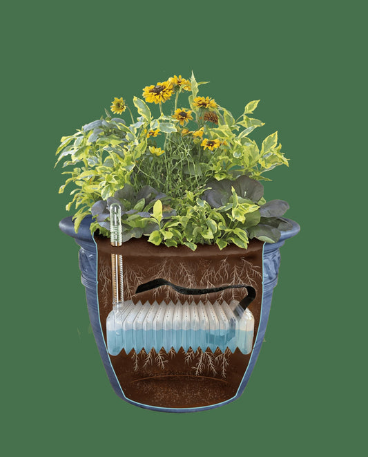 Adjustable Self-Watering Insert for Pots and Planters