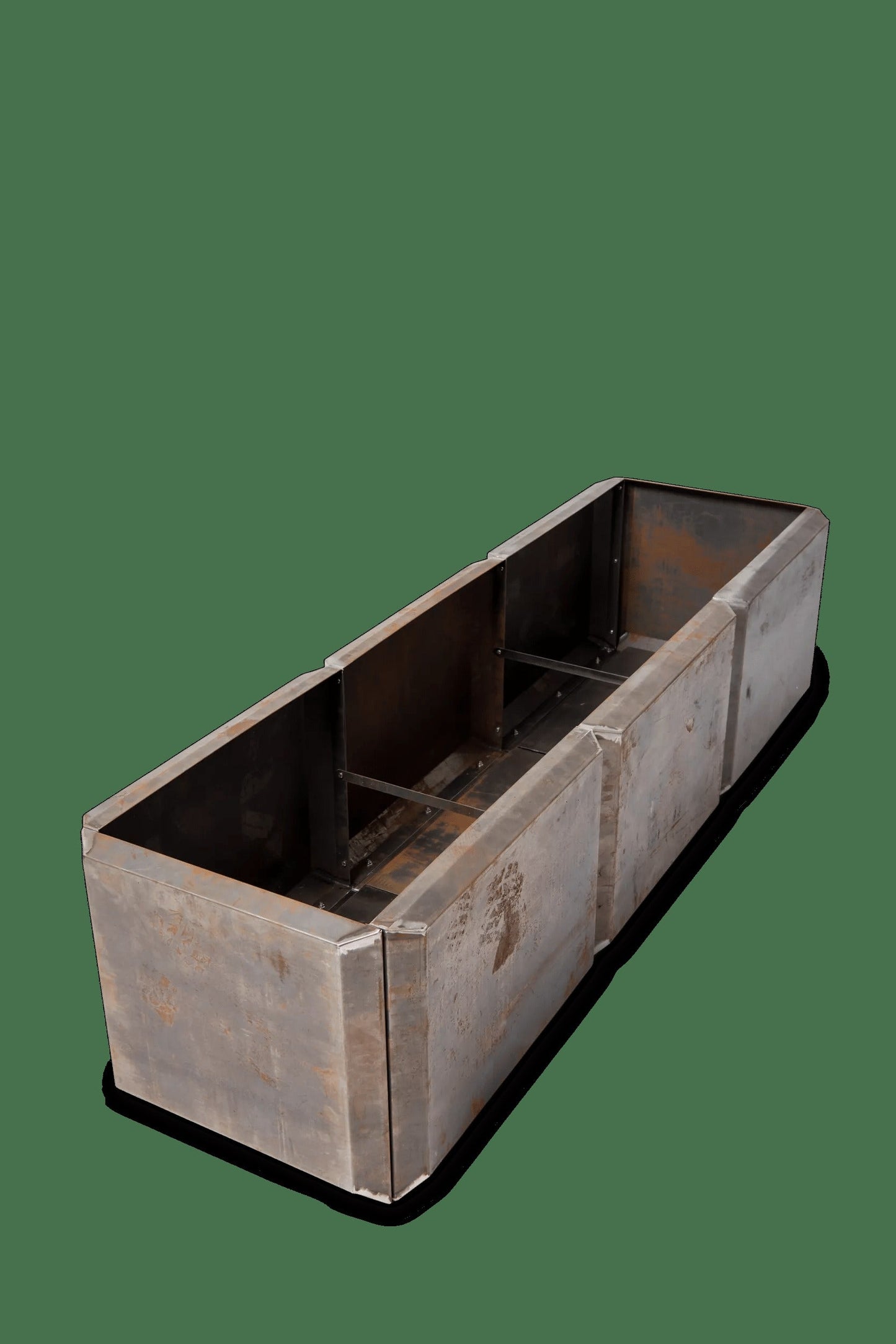 Corten Steel Modular Raised Bed, 2'x6' (17.5" D)