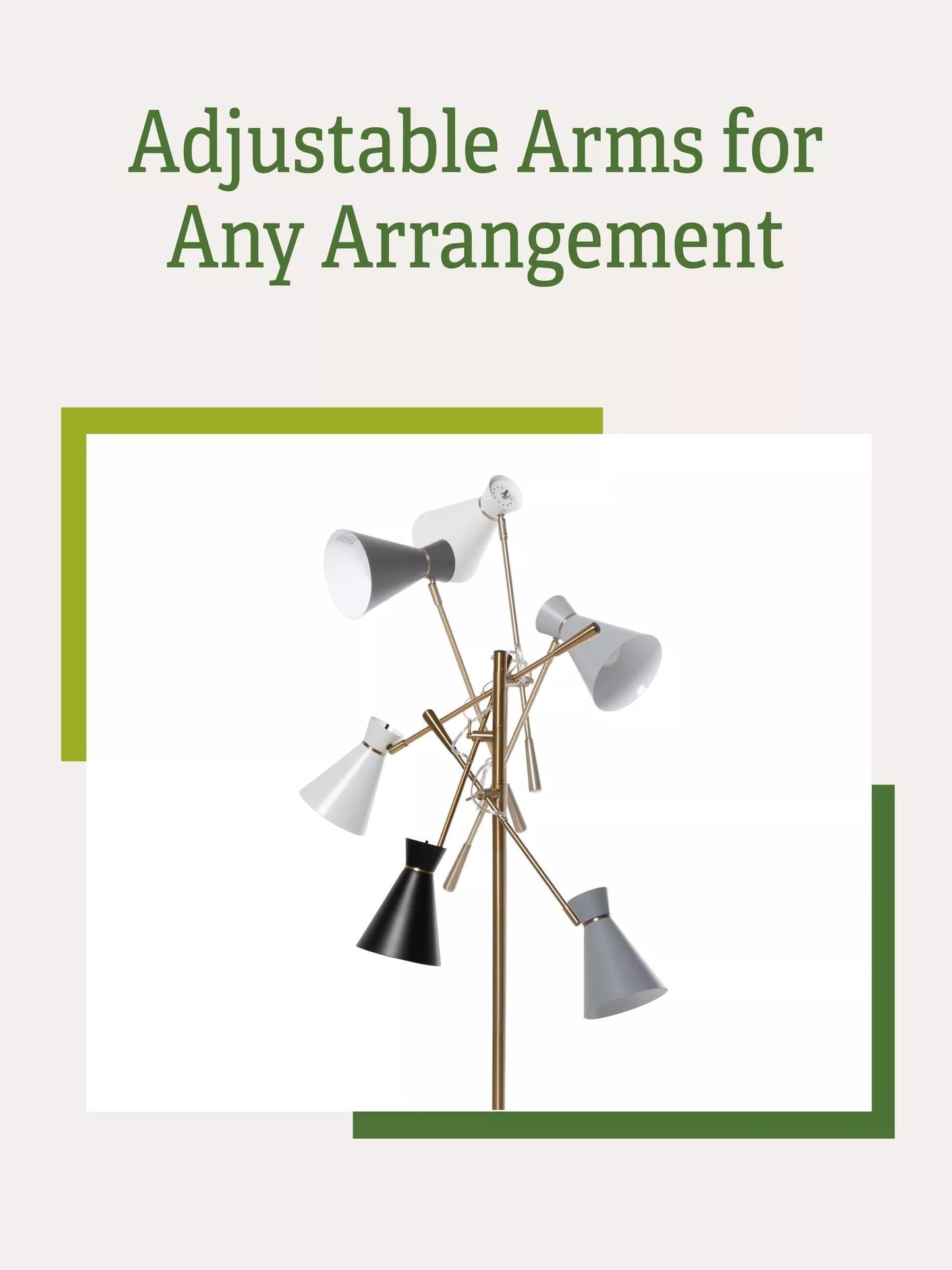 Adjustable 3-Arm Grow Lamp