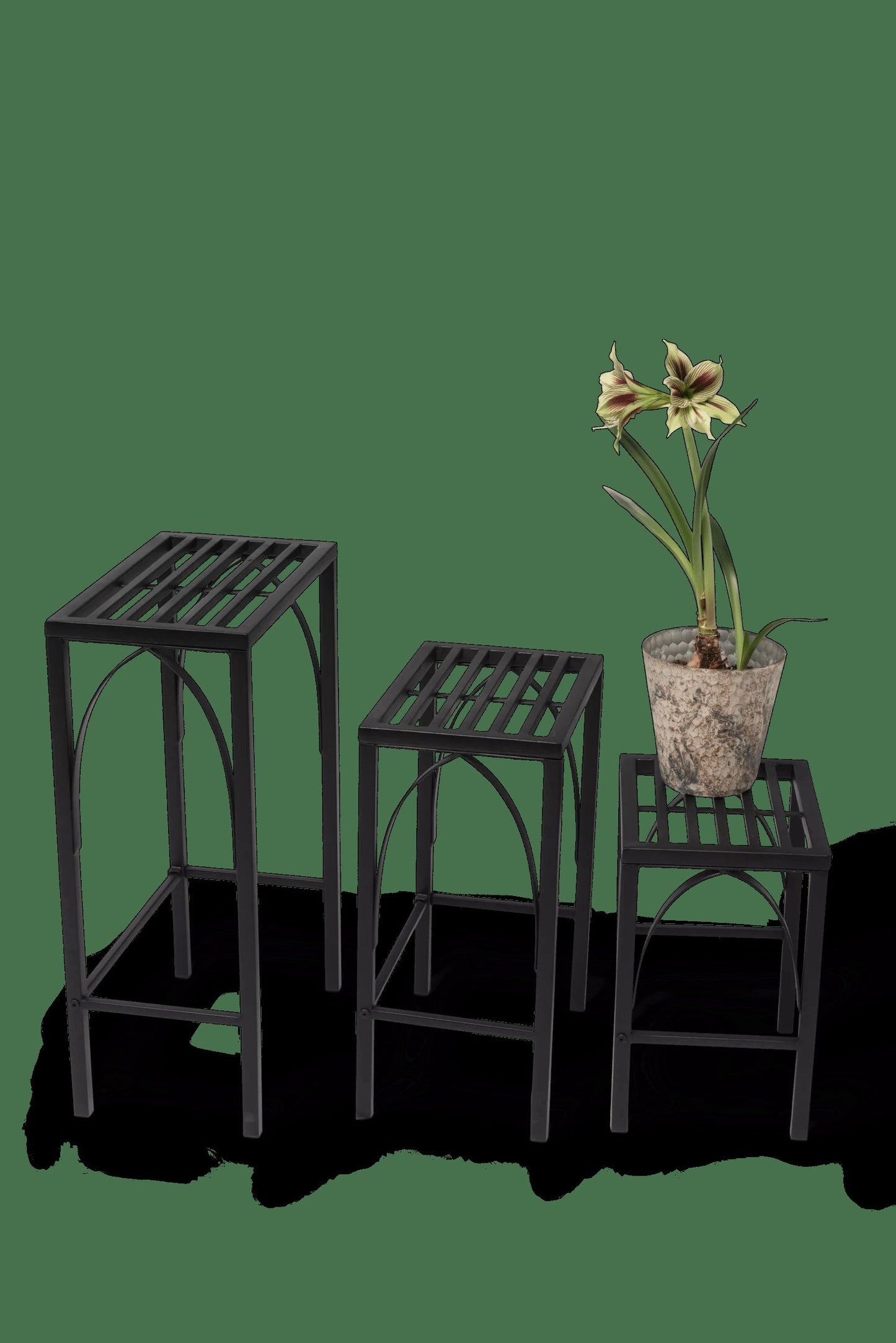 Gothic Arch Nesting Plant Stands, Set of 3