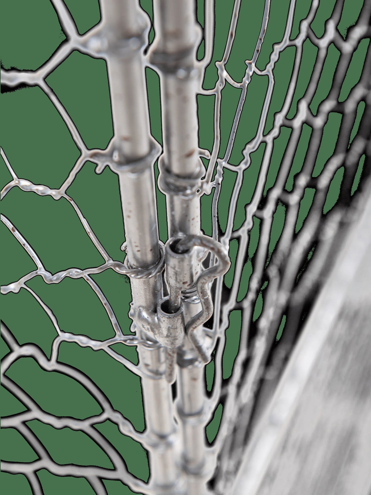 Tall Chicken Wire Critter Fence with Gate