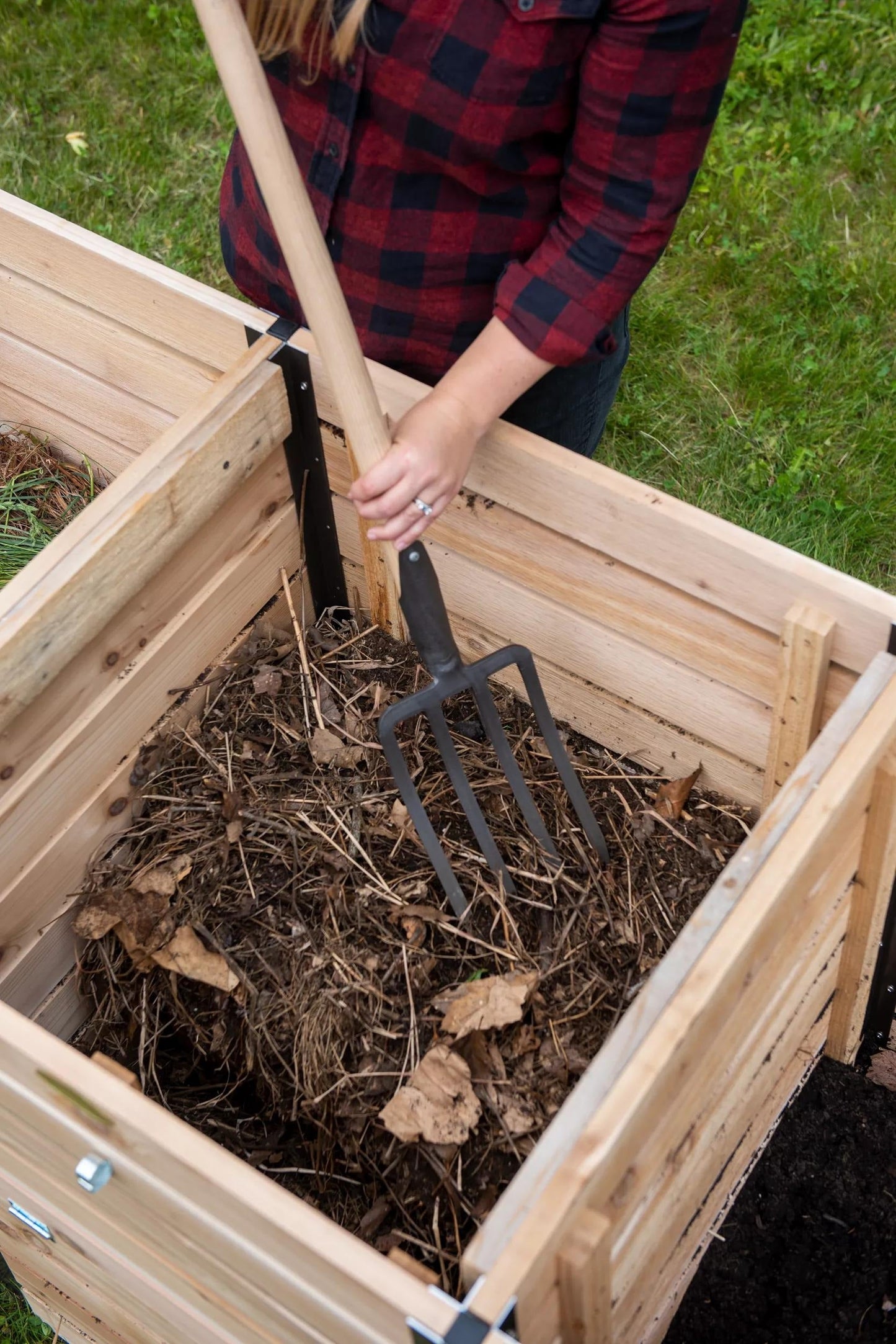 Cedar Three Bin Composter