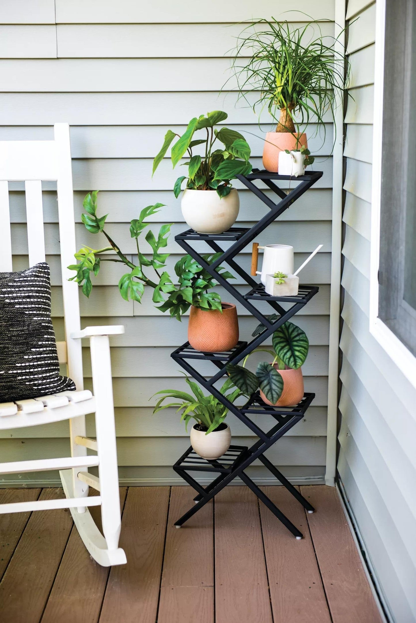 Crisscross Cascading Plant Stand