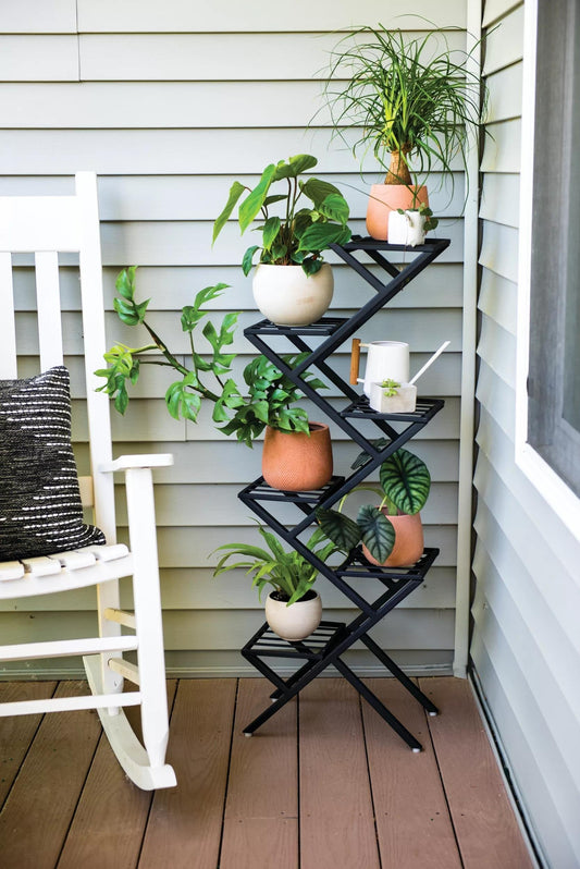 Crisscross Cascading Plant Stand