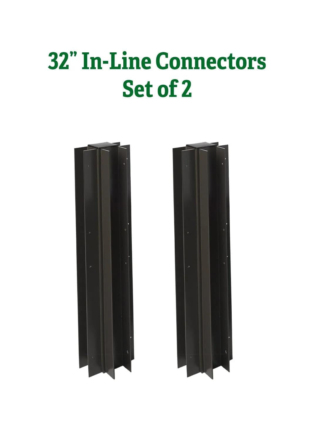 1" LifetimeTM In-Line Connectors, Set of 2