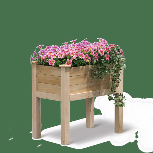 Elevated Cedar Garden Bed, 32" x 16" x 31"