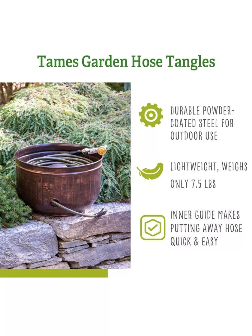 Brushed Bronze Brown Hose Pot