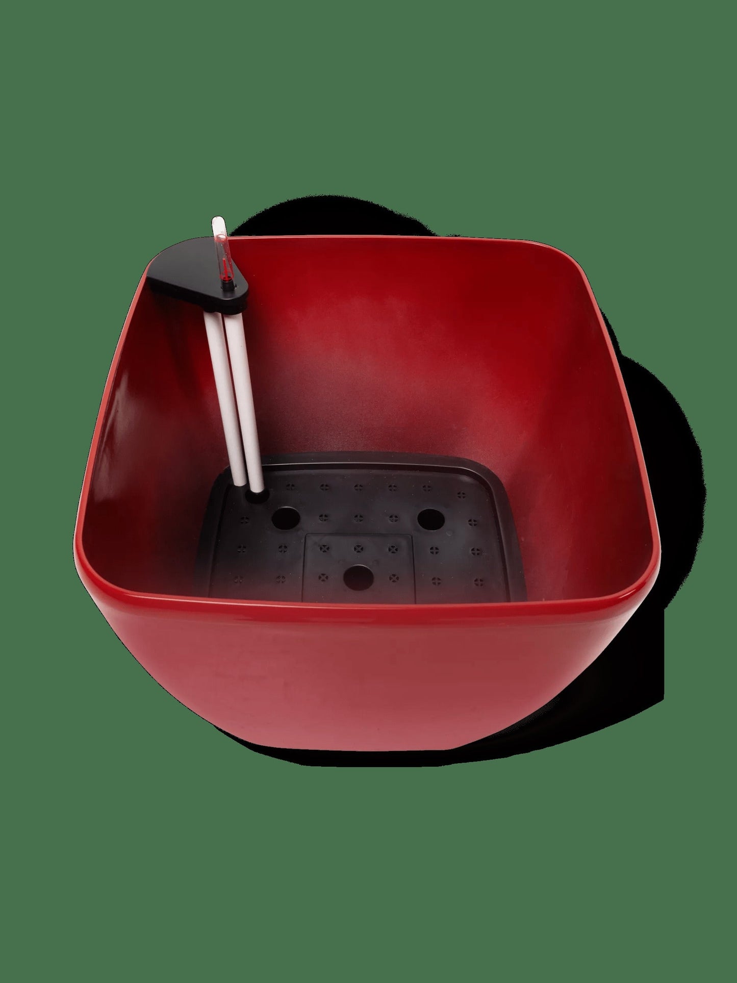 VivaTM Square Self-Watering Rolling Planter, 20" Diameter, Set of 2