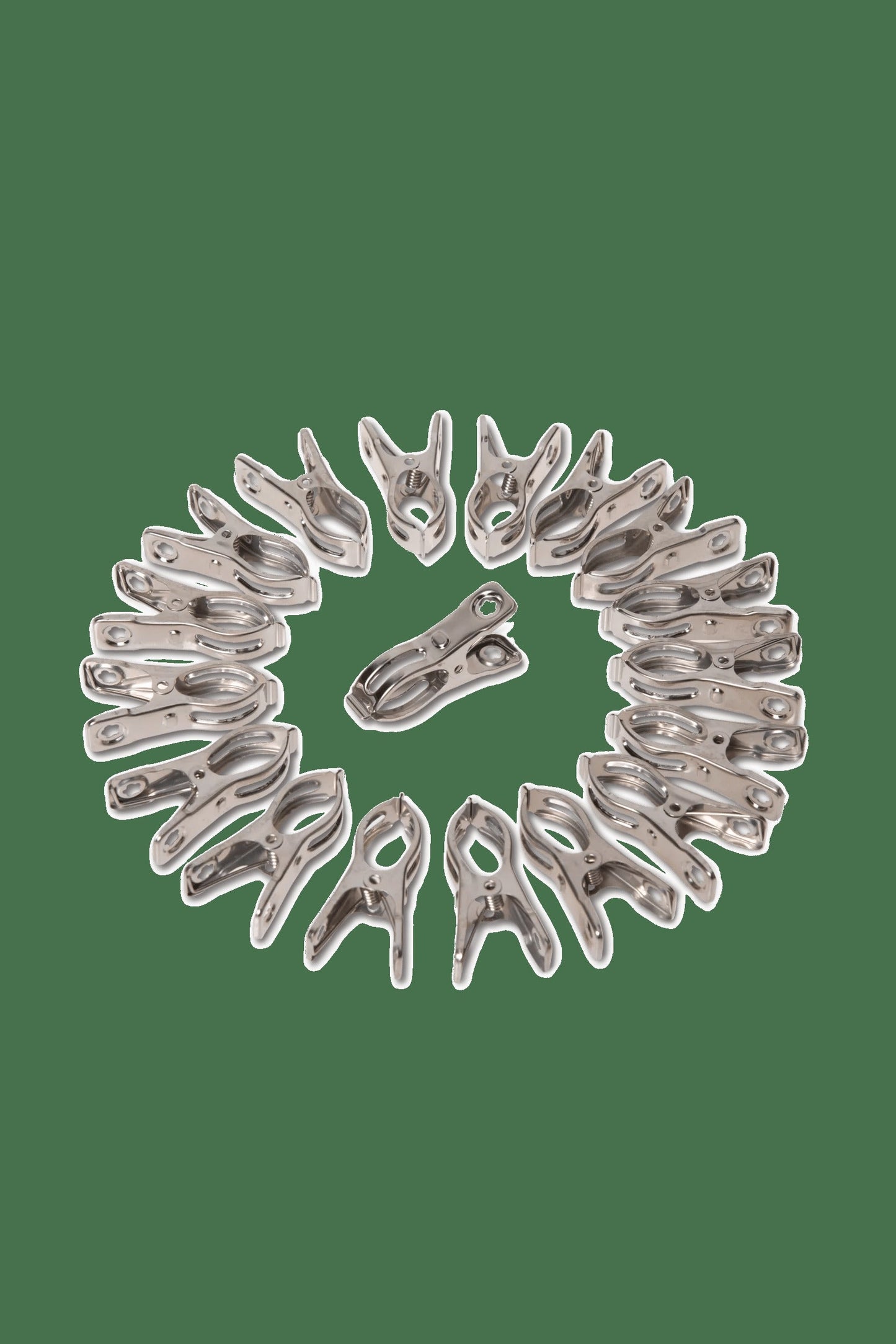 Metal Medium Garden Clips 2.25", Set of 18