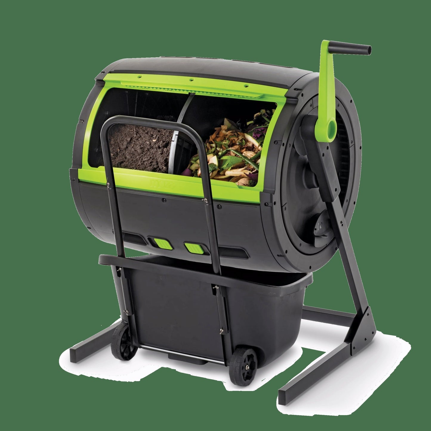 Maze 65 Gallon Compost Tumbler & Cart Combo