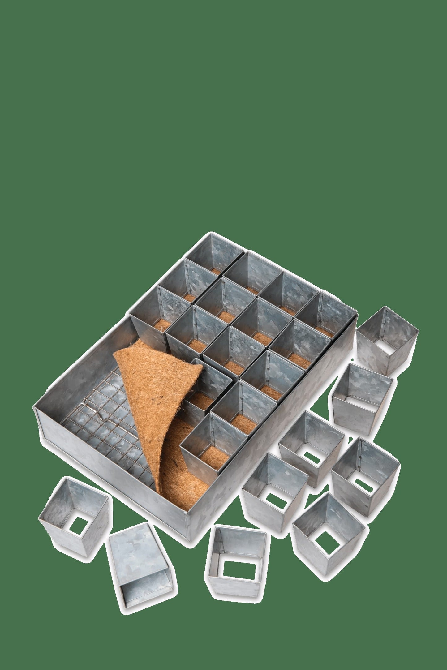 Self-Watering Galvanized Seed Starting Tray