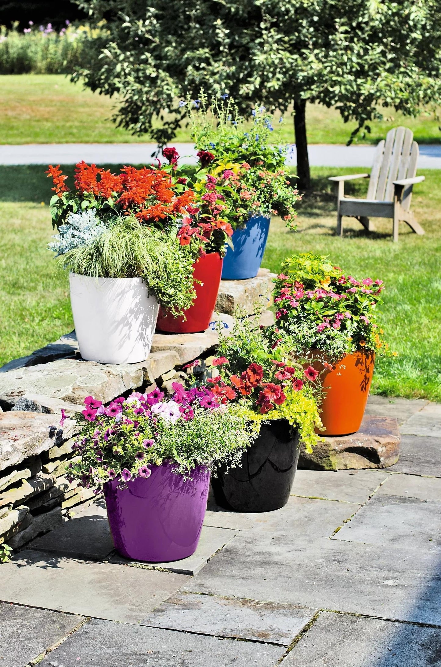 VivaTM Round Self-Watering Rolling Planter, 14" Diameter