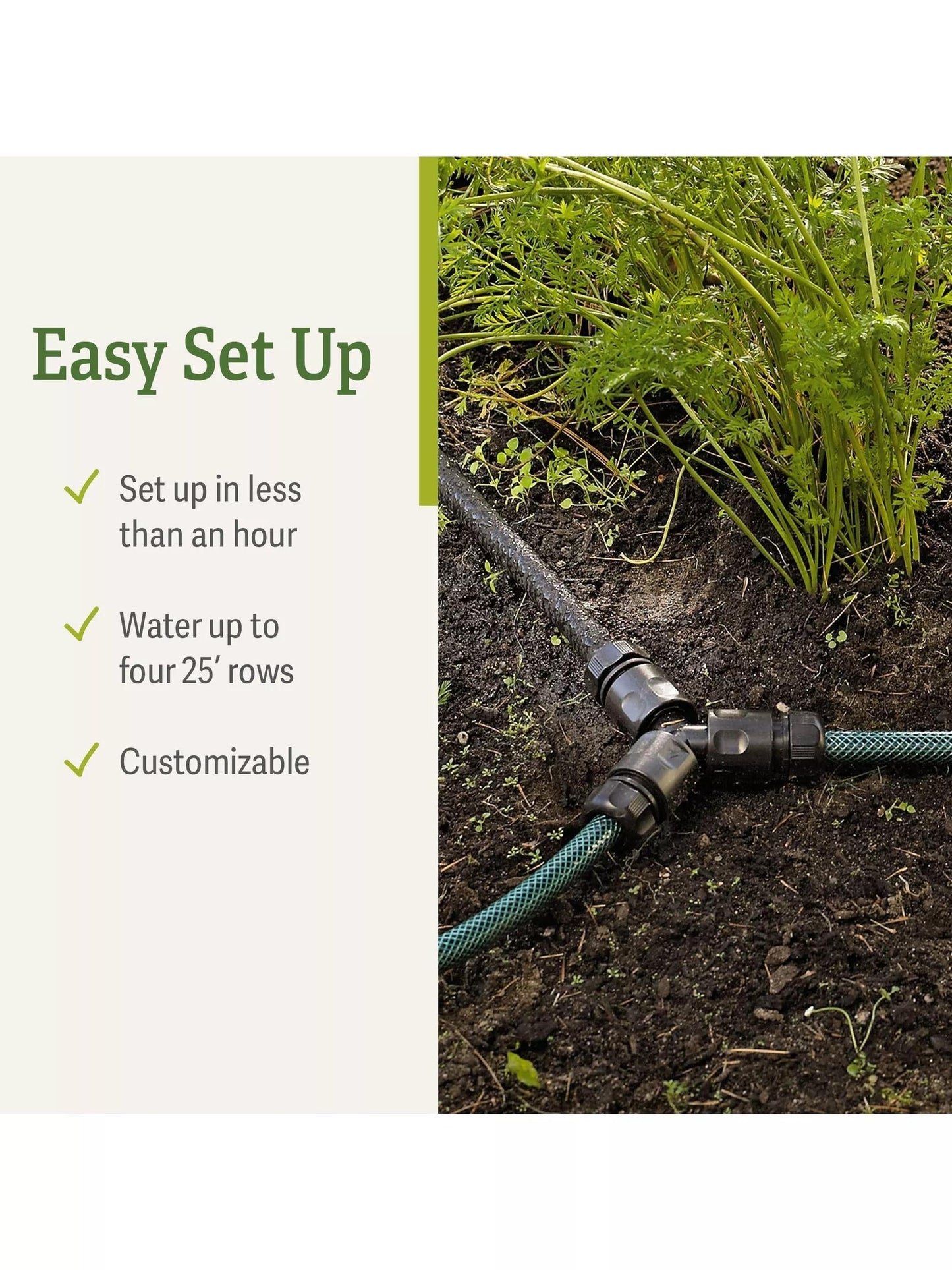Snip-n-DripTM Garden Row Soaker System