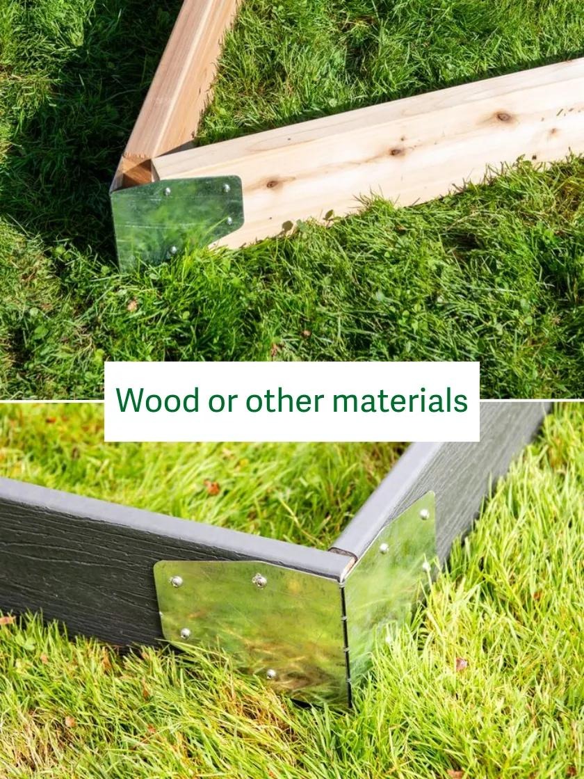 Gardener's Adjustable Raised Bed Corners, Set of 4