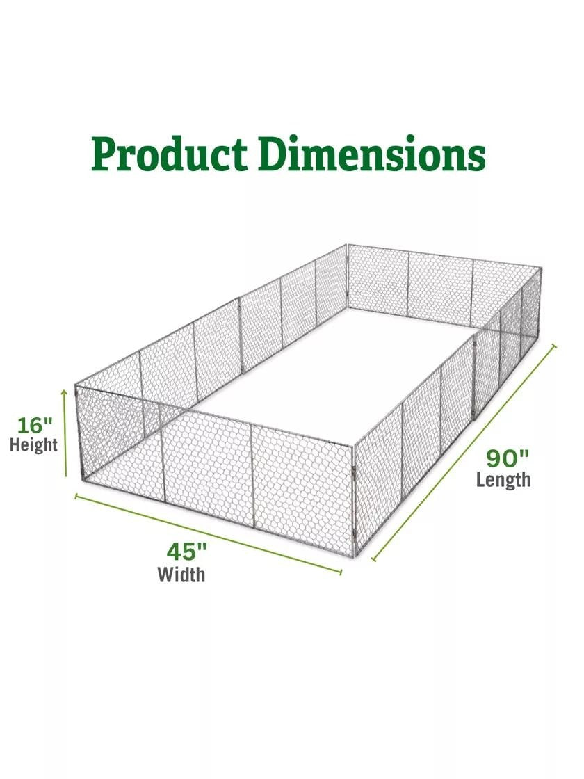 Chicken Wire Critter Fence, 16" High