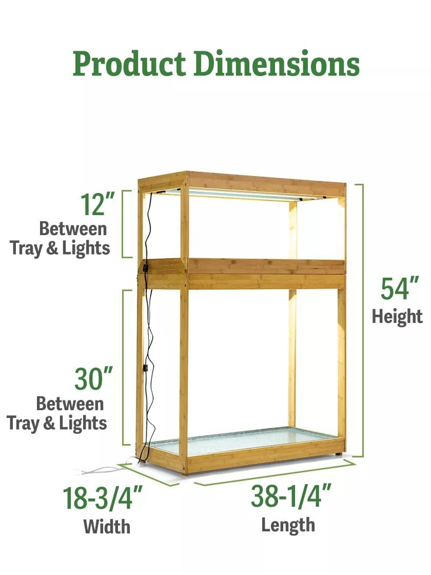 Bamboo Home LED Grow Light Garden