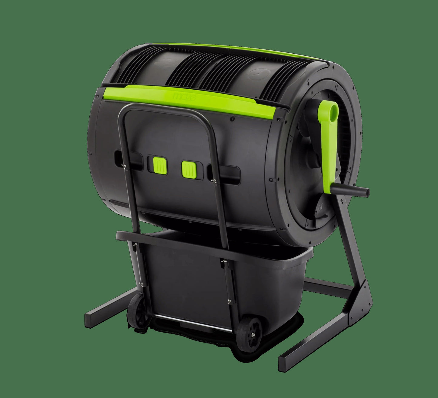 Maze 65 Gallon Compost Tumbler & Cart Combo