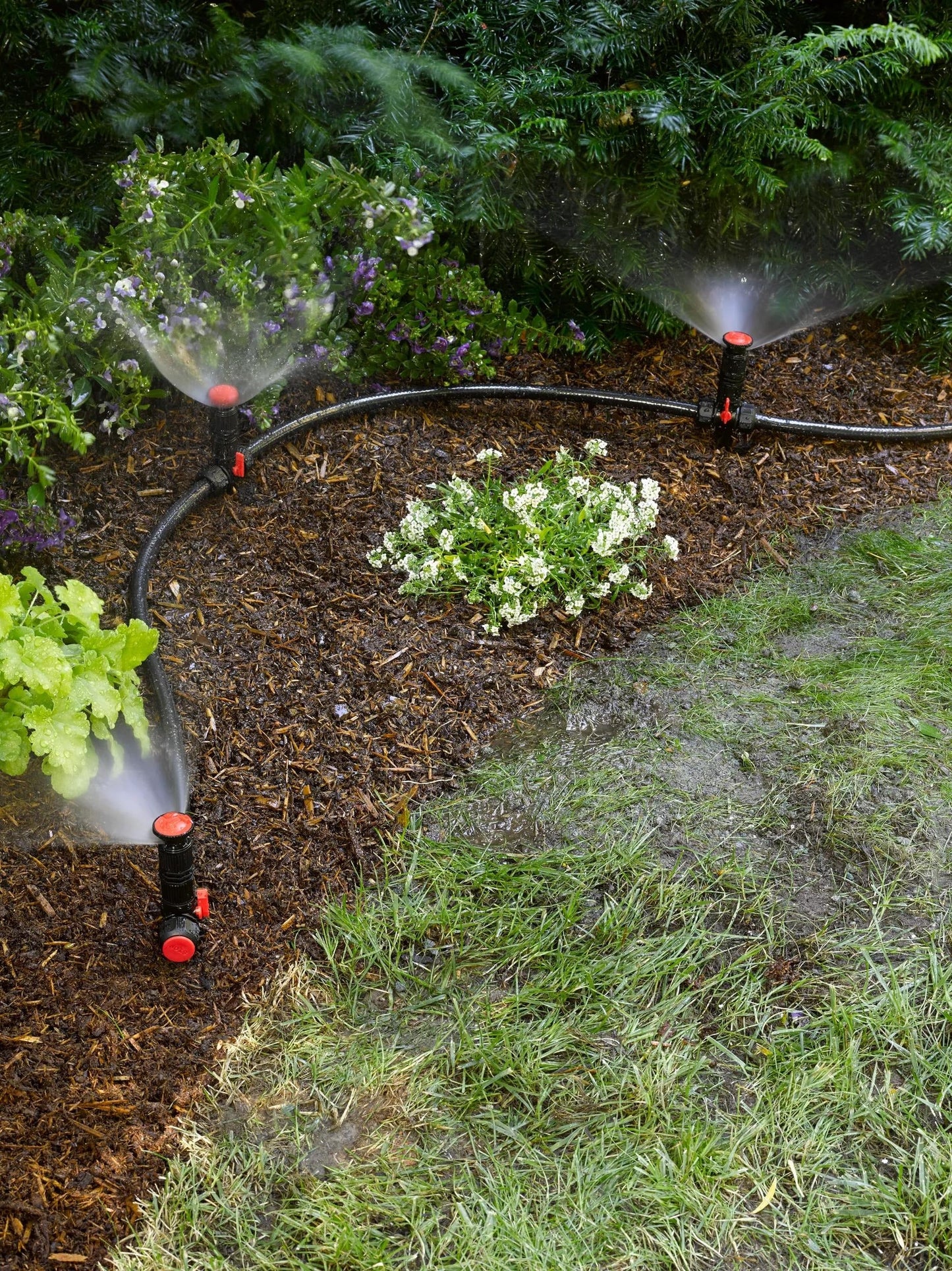 Snip-n-SprayTM Garden and Landscape Sprinkler System