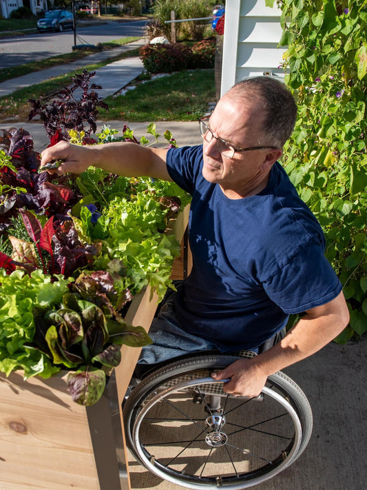 Wheelchair Accessible Elevated Cedar Garden Bed