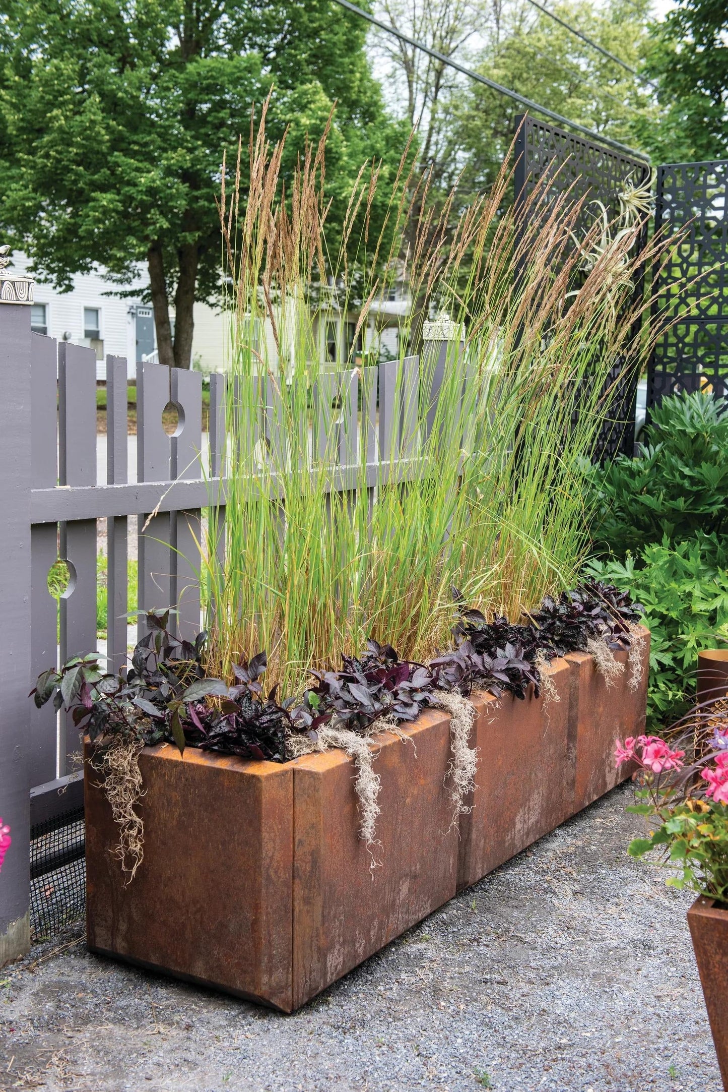 Corten Steel Modular Raised Bed, 2'x6' (17.5" D)