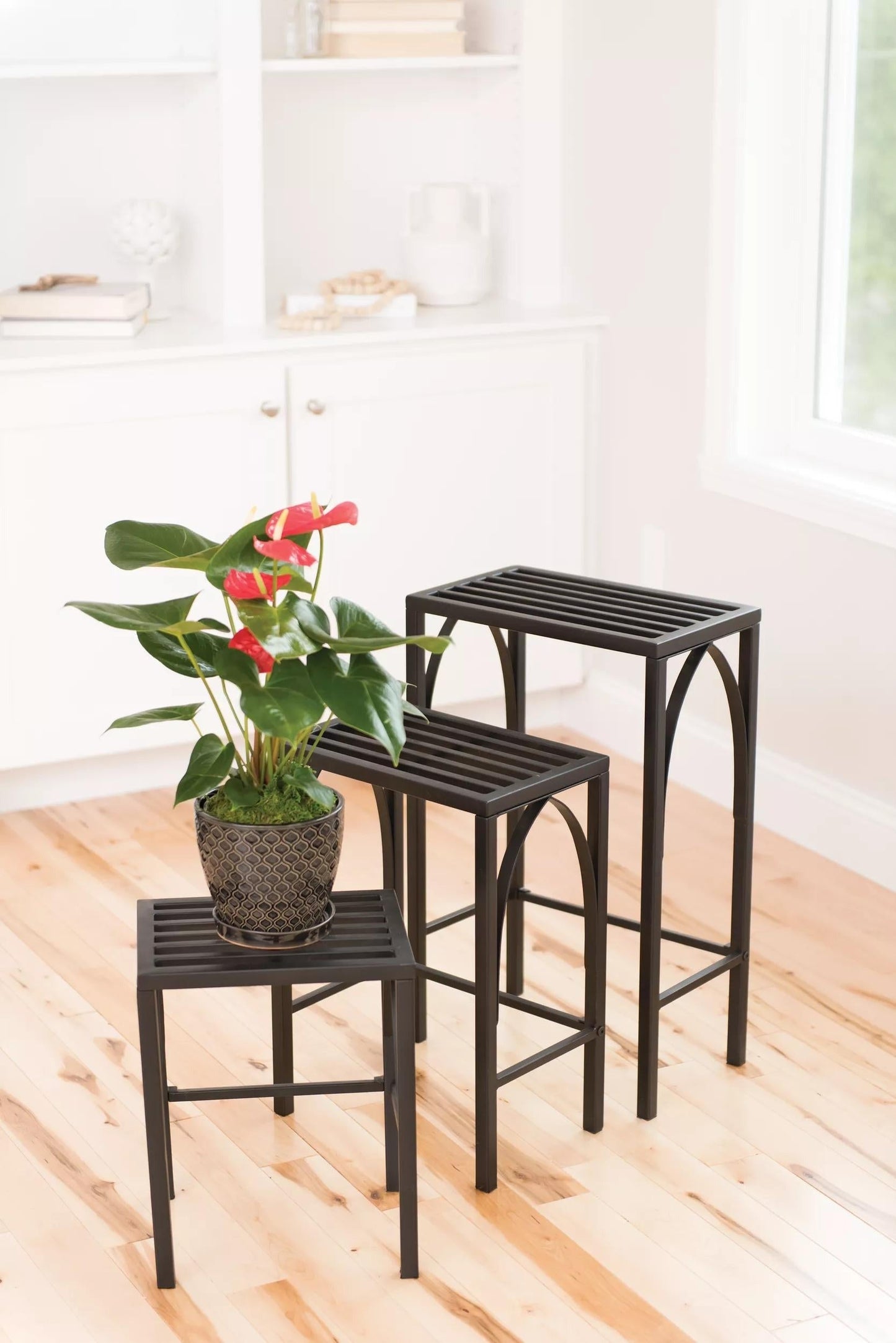 Gothic Arch Nesting Plant Stands, Set of 3