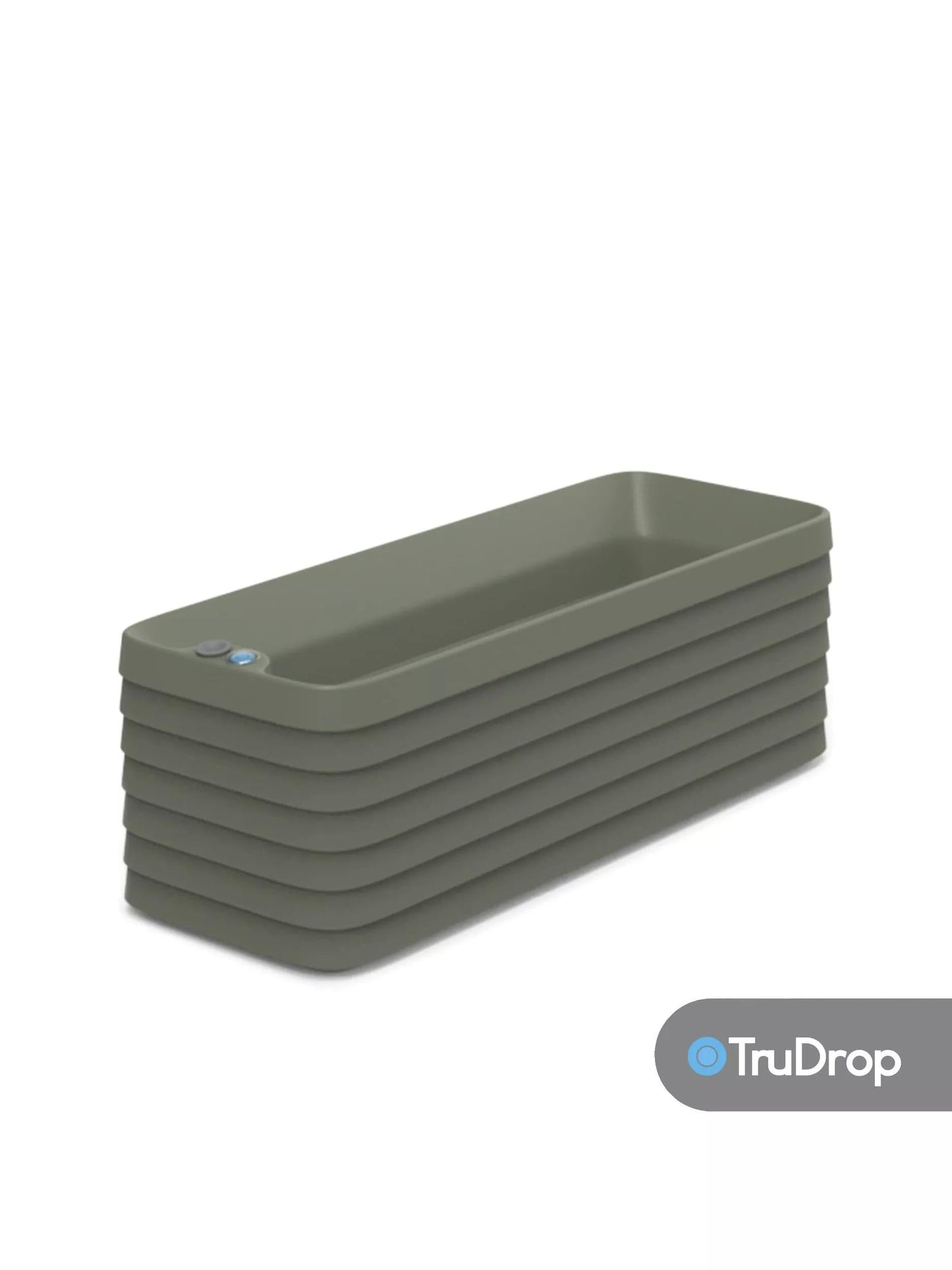 TruDrop Slat Window Box Planter
