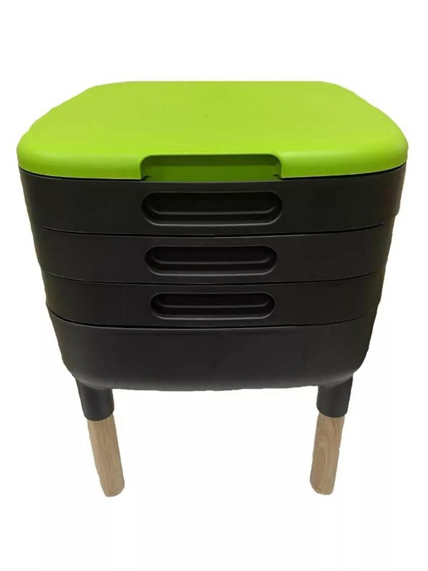 Maze Worm Farm Composter Trays with Wood Legs