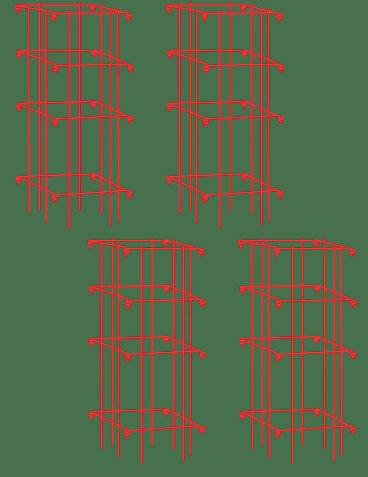 Tomato Cages, Set of 4