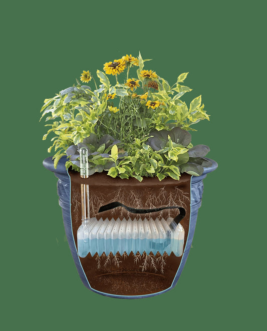 Adjustable Self-Watering Insert for Pots and Planters
