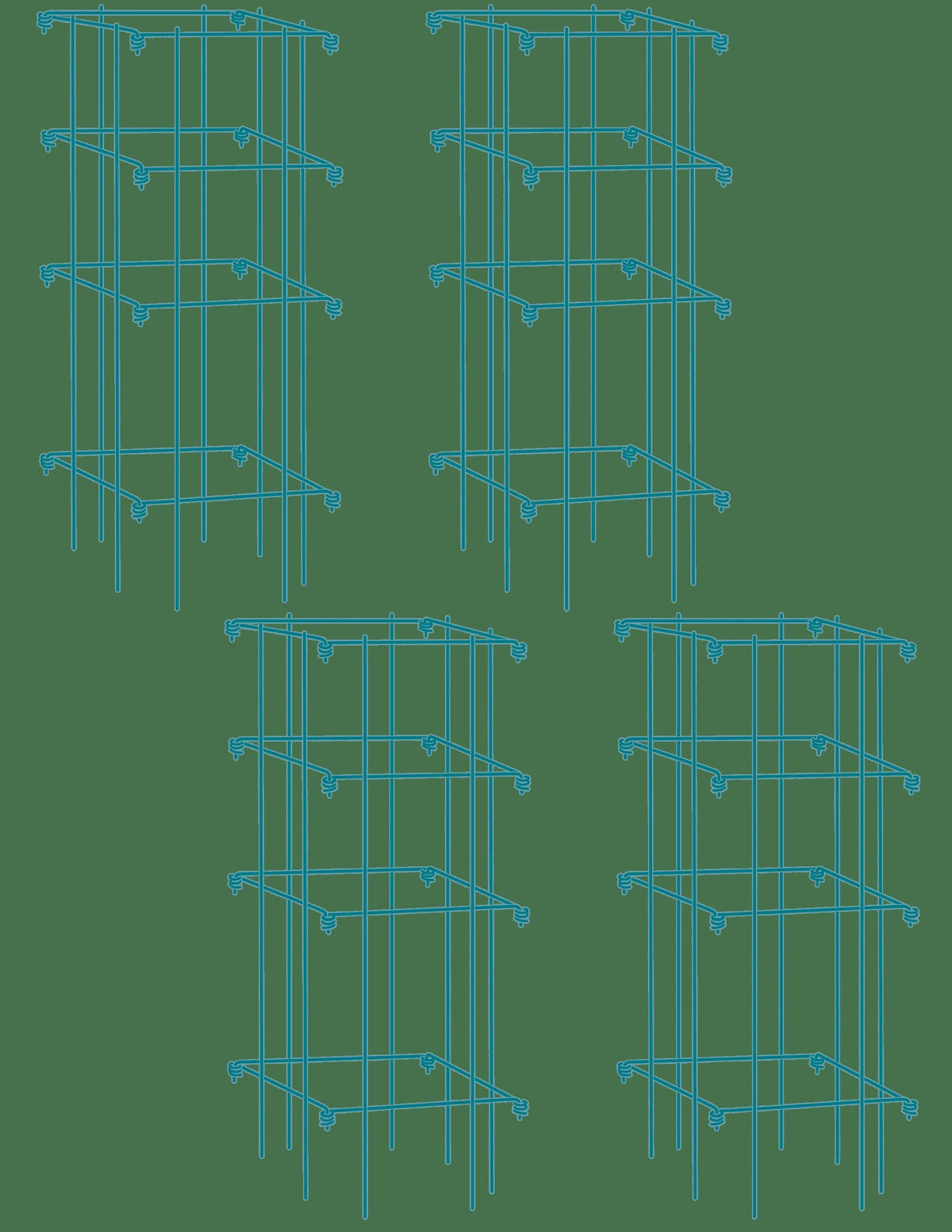 Tomato Cages, Set of 4