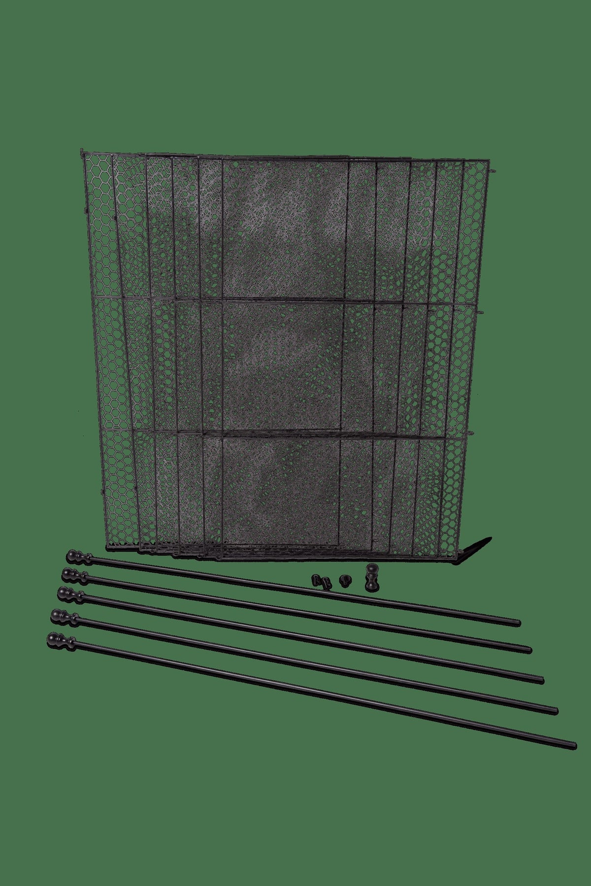 Tall Chicken Wire Critter Fence with Gate