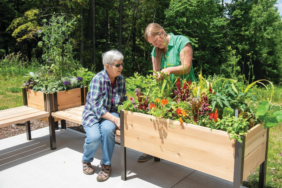 Elevated Cedar Planter Box, 2' x 4'
