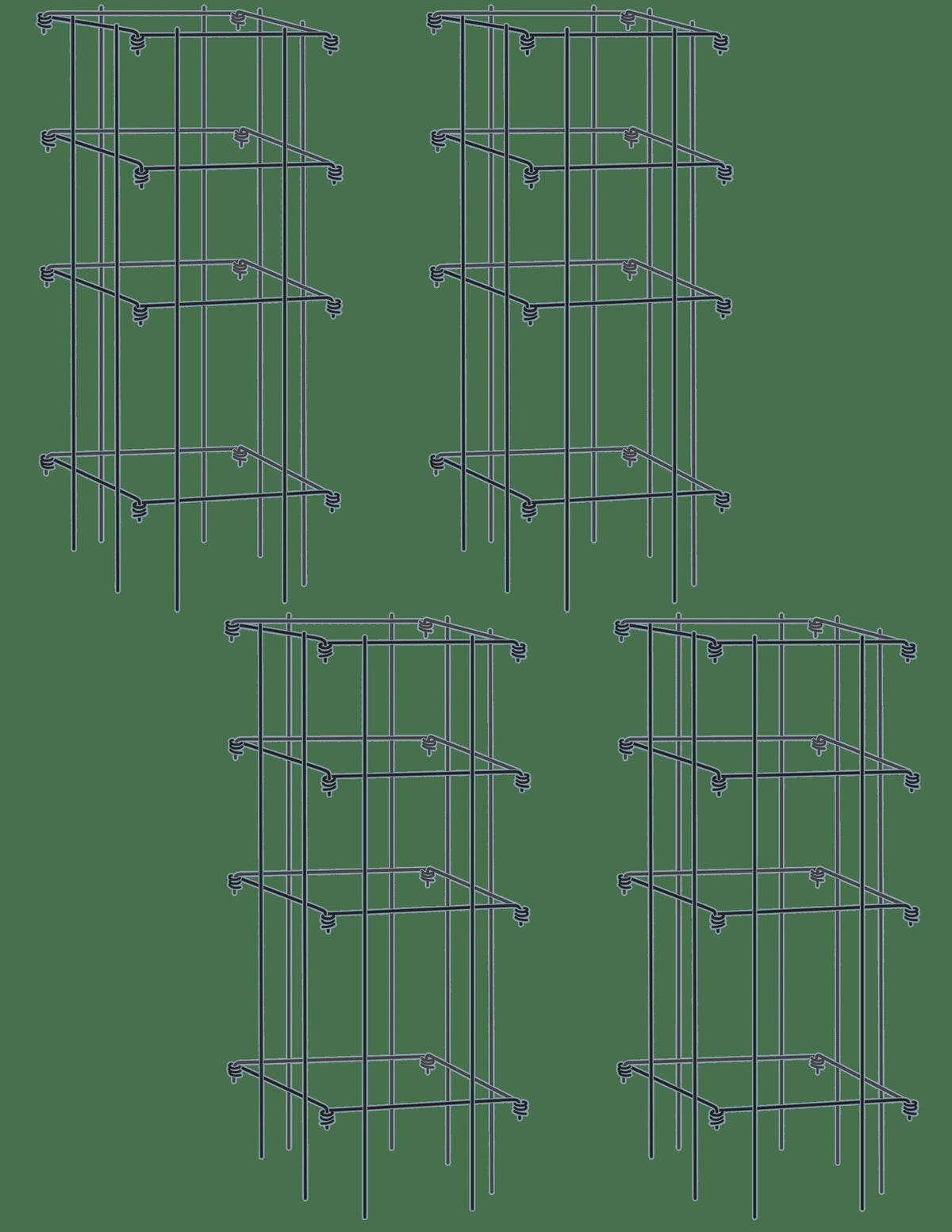 Tomato Cages, Set of 4