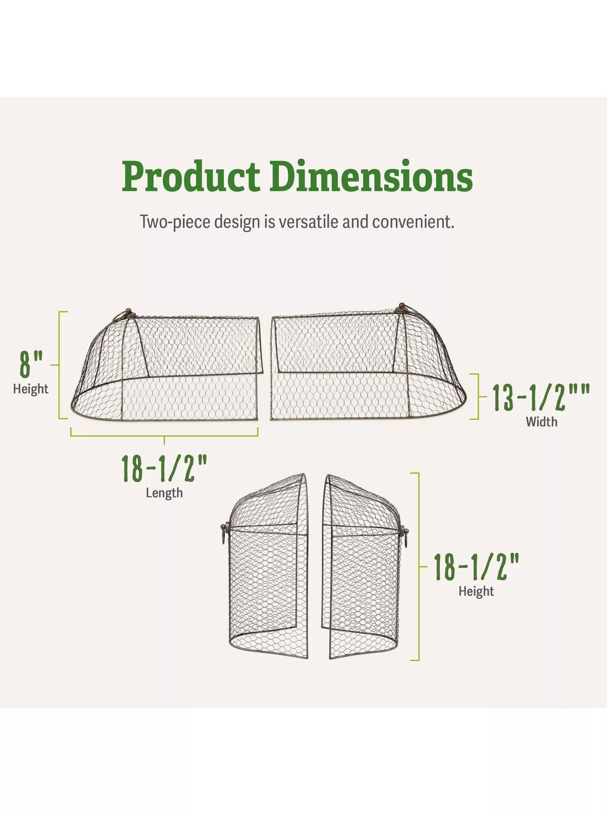 3-in-1 Chicken Wire Cloche