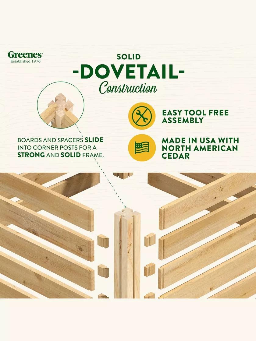 Cedar Wood Composter Add-On Kit