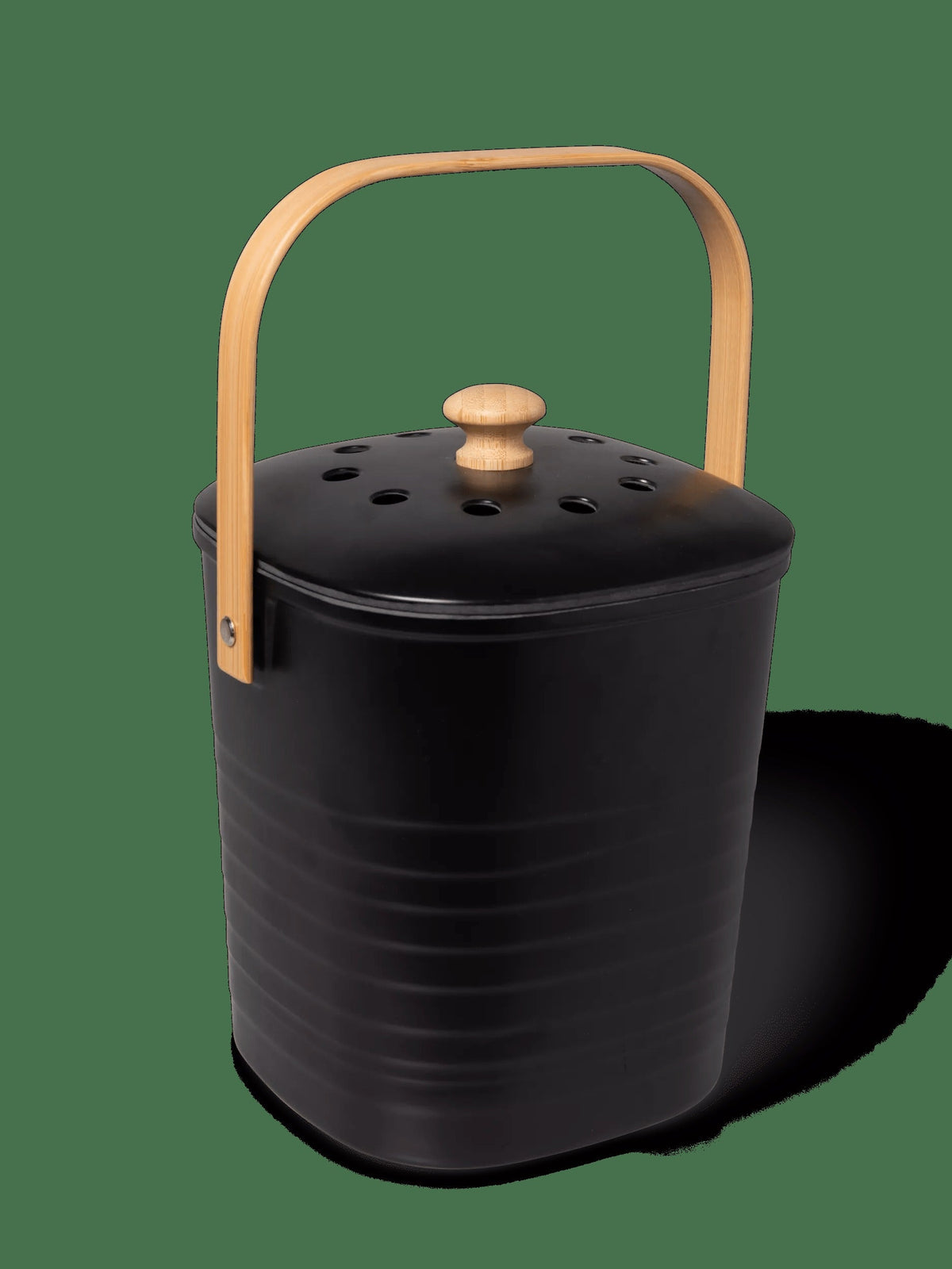 Contemporary Eco-Bamboo Compost Pail