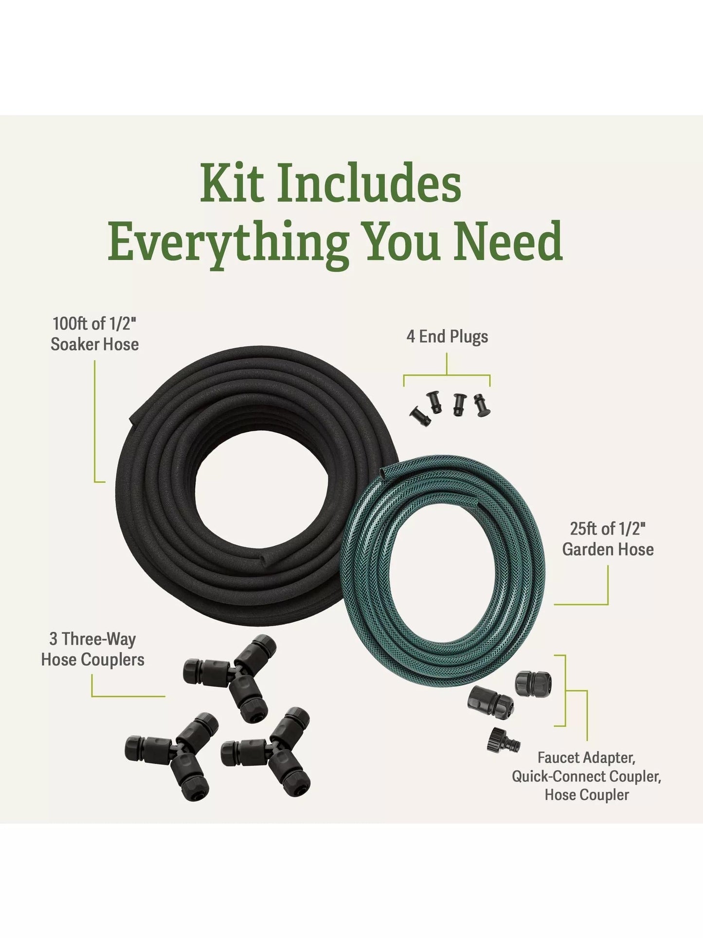Snip-n-DripTM Garden Row Soaker System